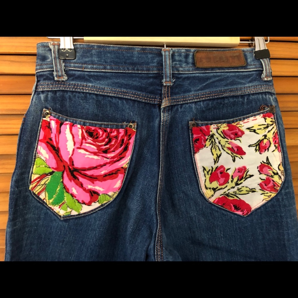 Vintage High Rise Re Done Bell Bottom Jeans Sz 24